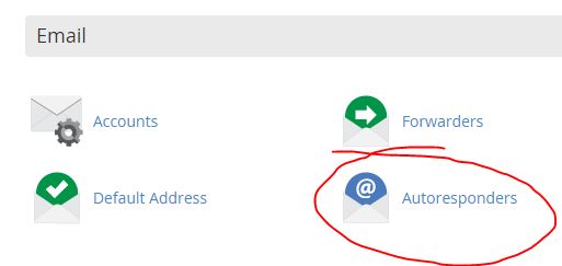 How to schedule an email autoresponder with cPanel