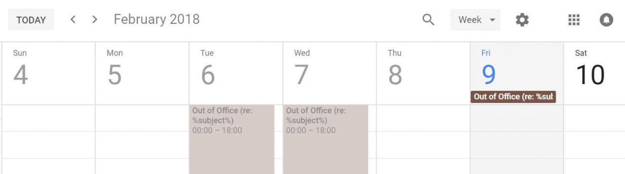 Control cPanel email autoresponder with a Google Calendar